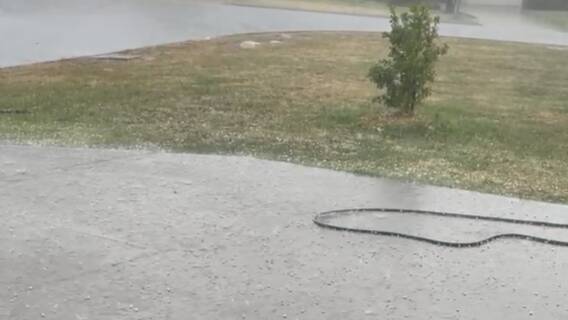 Orange hit with hail as other areas climb to 40 degrees